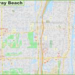 Large Detailed Map Of Delray Beach   Del Ray Florida Map