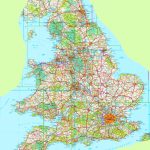 Large Detailed Map Of England   Free Printable Map Of England