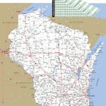 Large Detailed Map Of Wisconsin With Cities And Towns   Map Of Wisconsin Counties Printable