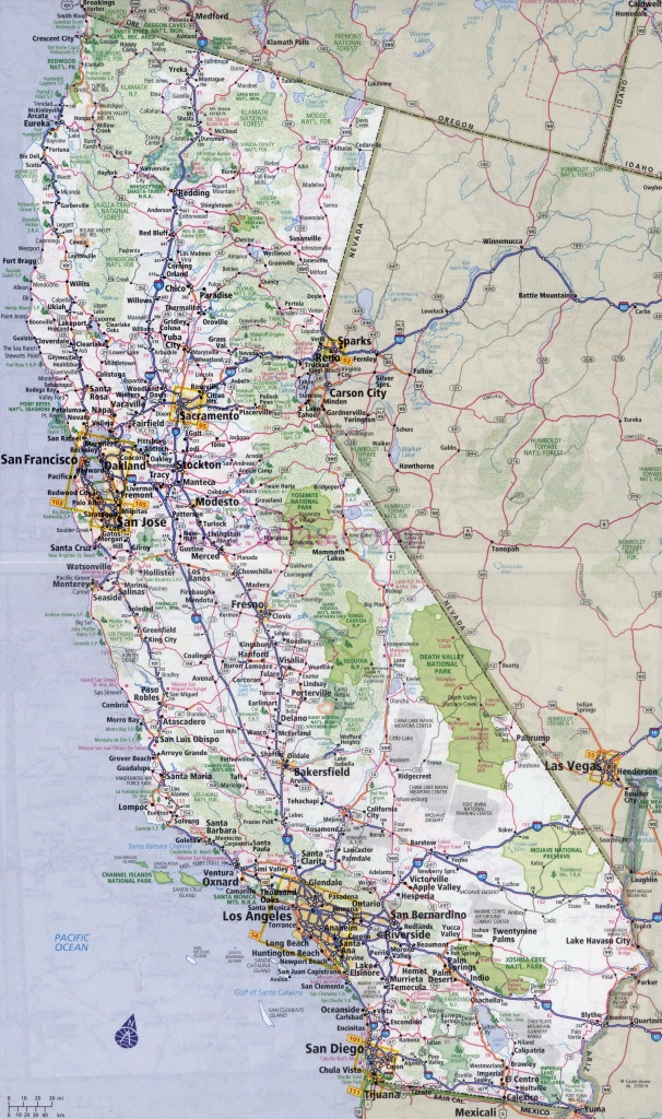Large Detailed Road And Highways Map Of California State With All - California Road Map