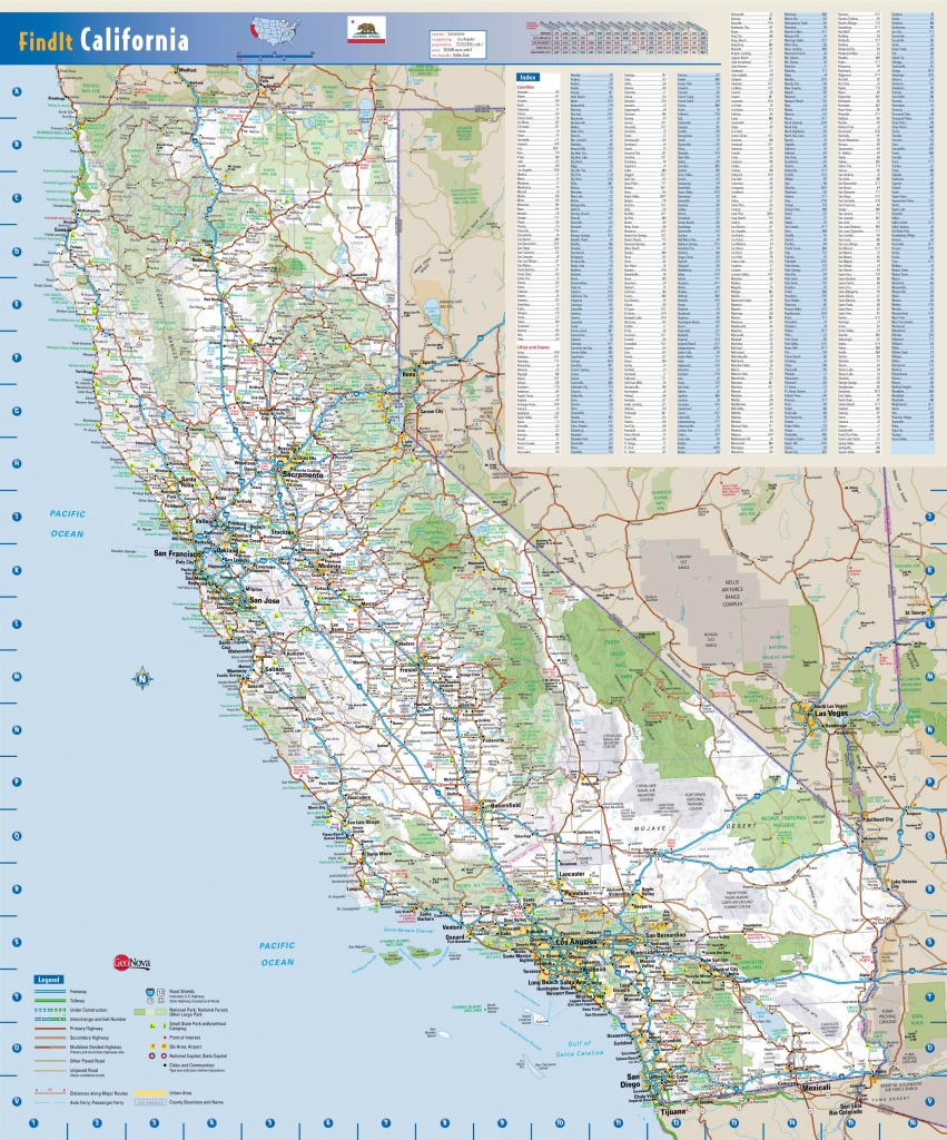 Large Detailed Road Map Of California State. California State Large - California State Road Map