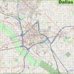 Large Detailed Street Map Of Dallas   Street Map Of Dallas Texas