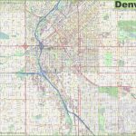 Large Detailed Street Map Of Denver   Denver City Map Printable