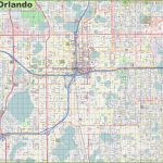 Large Detailed Street Map Of Orlando   Florida Street Map