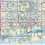 Large Detailed Tourist Map Of Downtown Of Toronto City | Vidiani   Printable Map Of Downtown Toronto