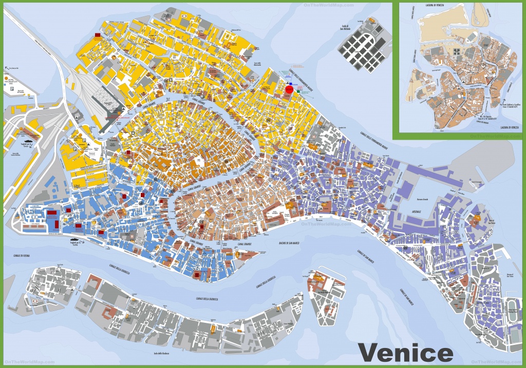 Large Detailed Tourist Map Of Venice - Venice Printable Tourist Map