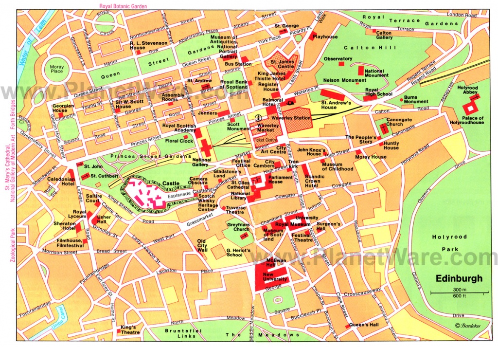 Large Edinburgh Maps For Free Download And Print | High-Resolution - Edinburgh Street Map Printable