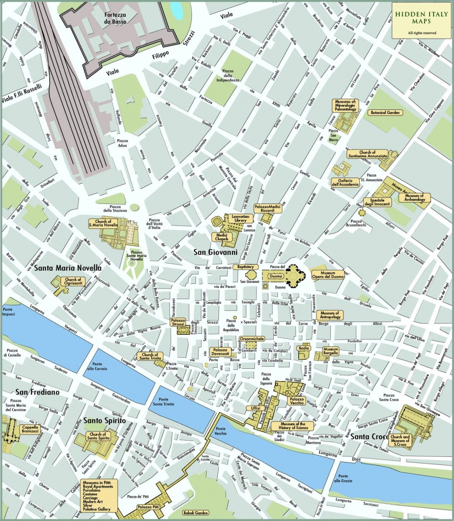 Large Florence Maps For Free Download And Print | High-Resolution - Printable Map Of Florence