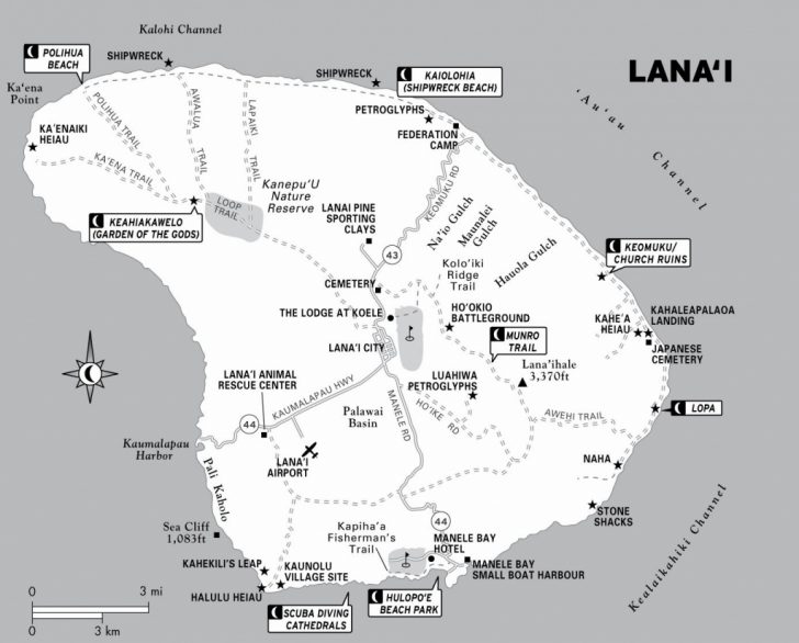Printable Driving Map Of Kauai