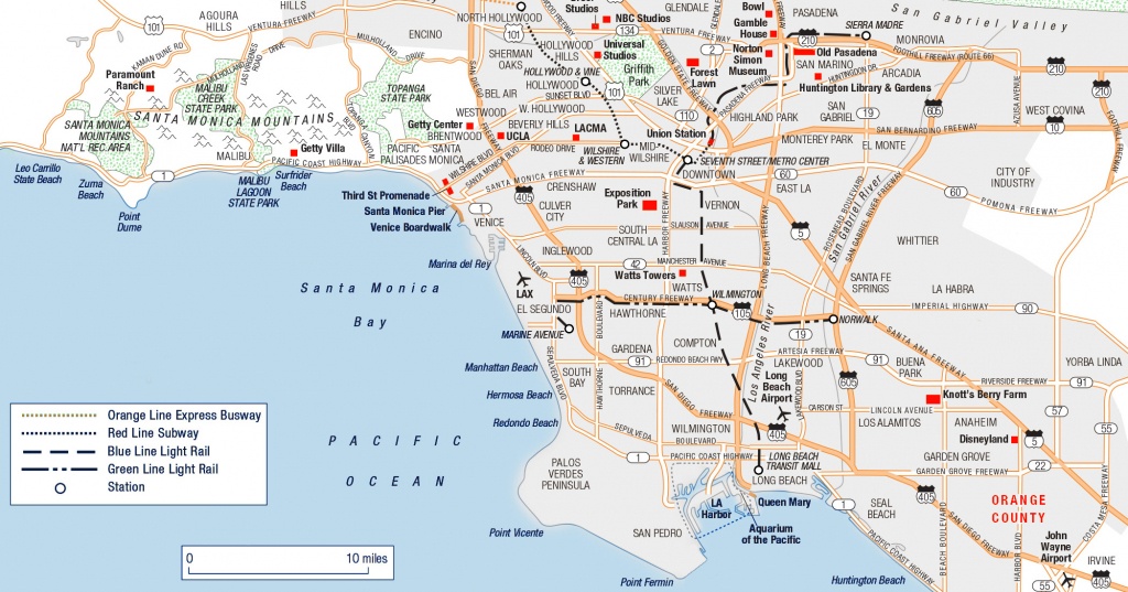 Large Los Angeles Maps For Free Download And Print | High-Resolution - Los Angeles Freeway Map Printable