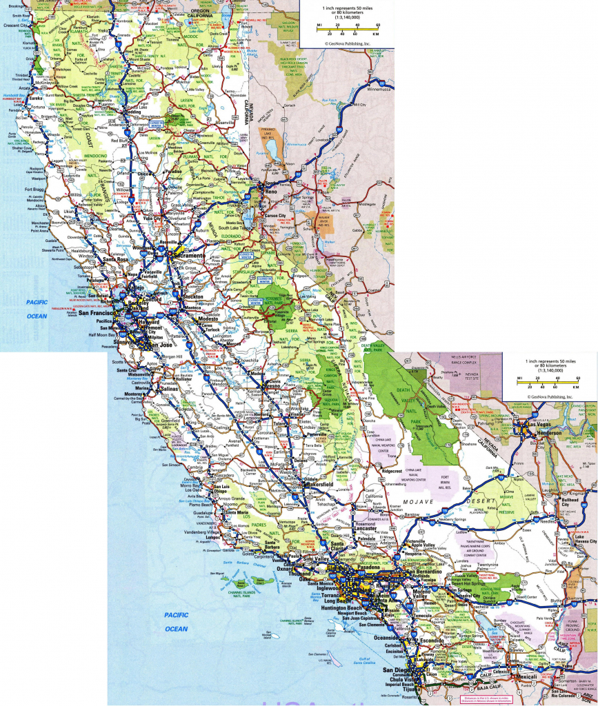 Large Map Of California Cities Reference Us Map California Cities - Full Map Of California