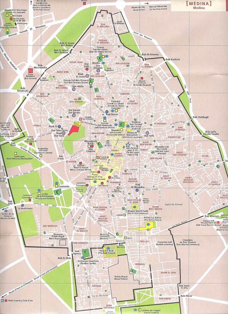 Large Marrakech Maps For Free Download And Print | High-Resolution - Marrakech Tourist Map Printable