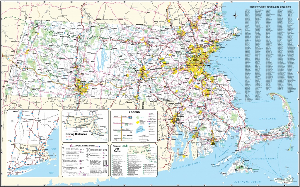 Large Massachusetts Maps For Free Download And Print | High - Printable Map Of