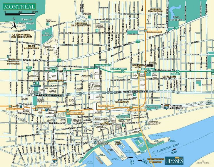 Printable Street Map Of Montreal