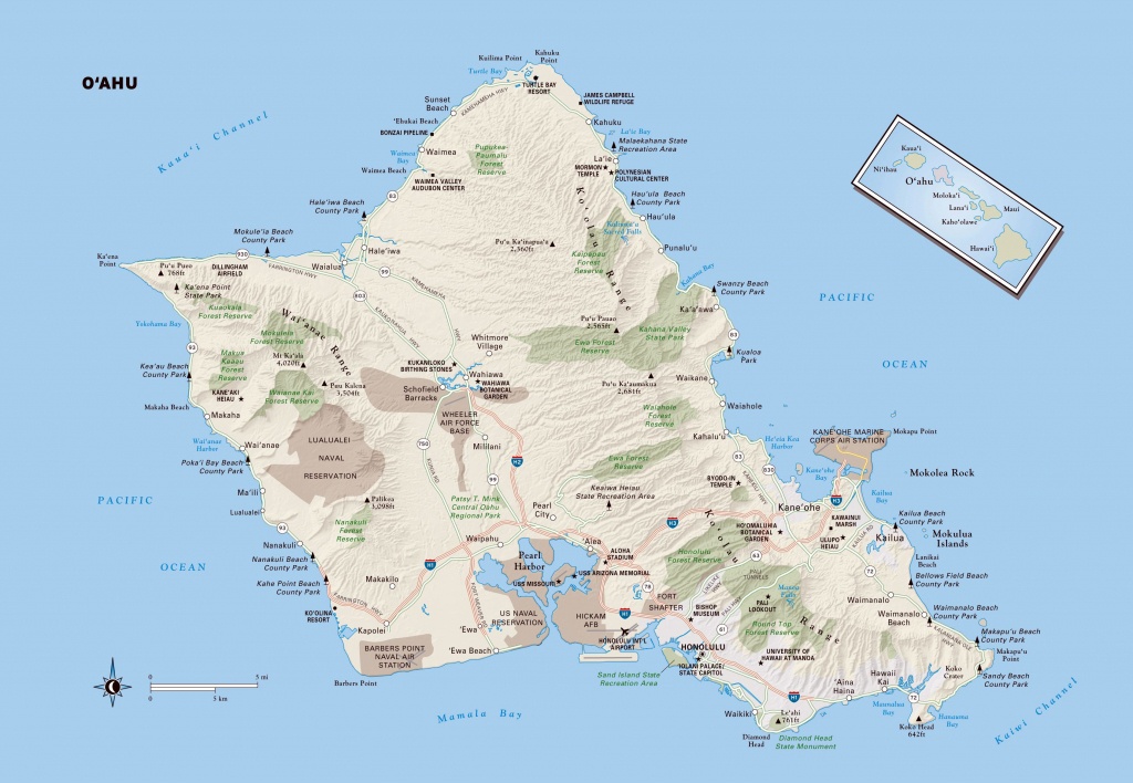 Large Oahu Island Maps For Free Download And Print | High-Resolution - Oahu Map Printable