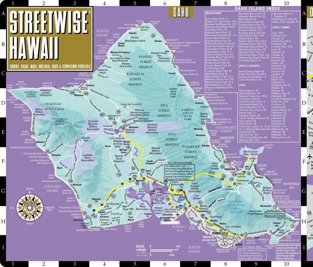 Large Oahu Island Maps For Free Download And Print | High-Resolution - Printable Map Of Waikiki