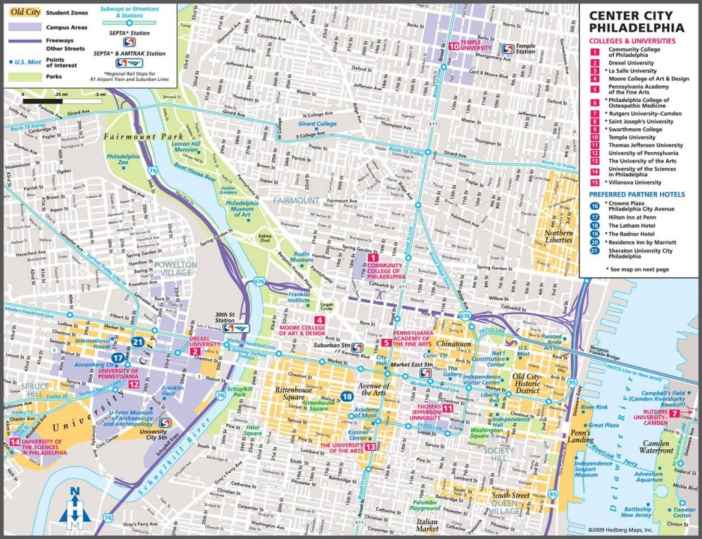 Large Philadelphia Maps For Free Download And Print | High - Printable Map Of Philadelphia Attractions