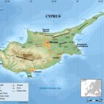 Large Physical Map Of Cyprus   Printable Map Of Cyprus