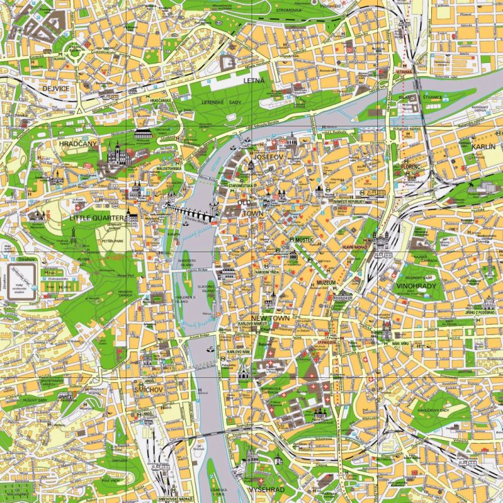 Prague City Map Printable