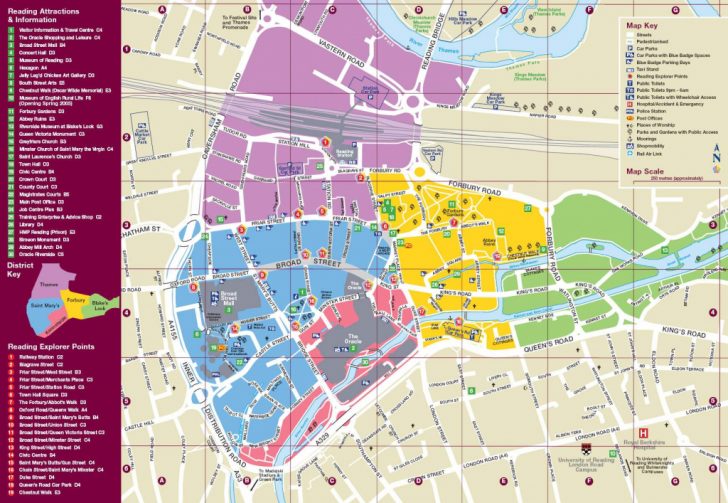 Oxford Tourist Map Printable