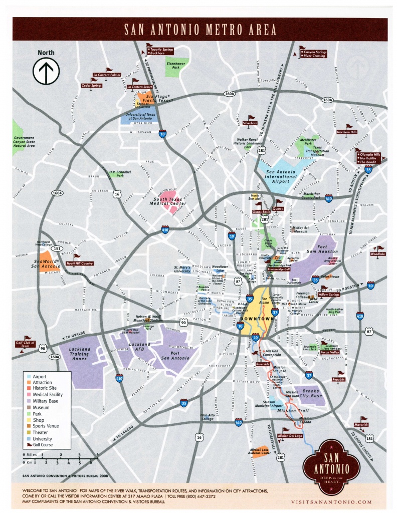Large San Antonio Maps For Free Download And Print | High-Resolution - Map Of Downtown San Antonio Texas