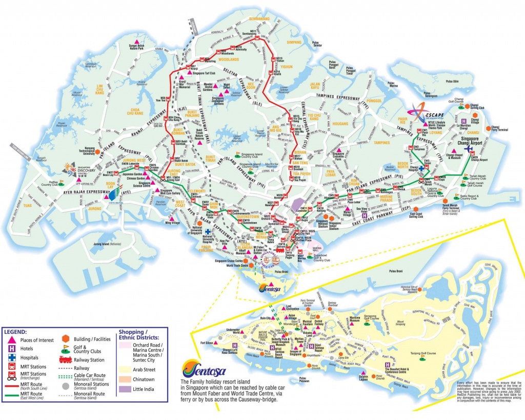 Large Singapore City Maps For Free Download And Print | High - Melaka Tourist Map Printable
