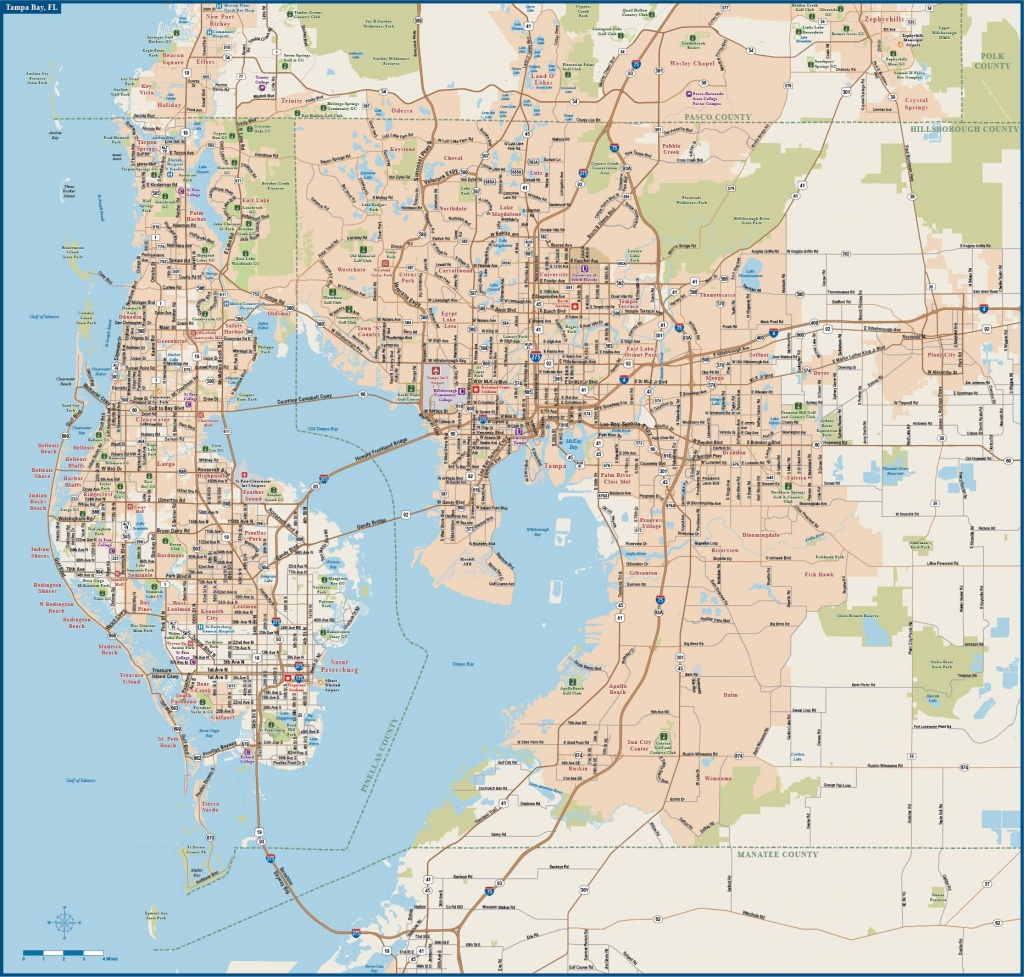 Large Tampa Maps For Free Download And Print | High-Resolution And - Google Maps Tampa Florida