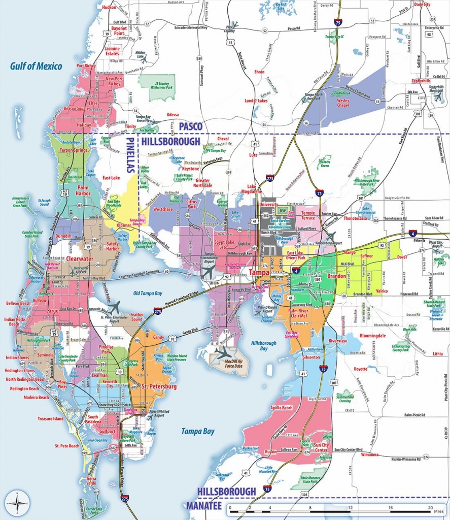 Large Tampa Maps For Free Download And Print | High-Resolution And - Map Of Hotels In Tampa Florida