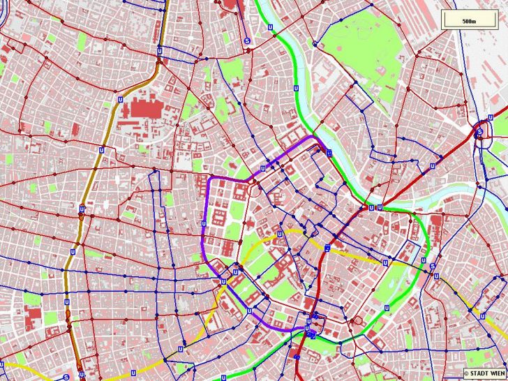 Printable Tourist Map Of Vienna