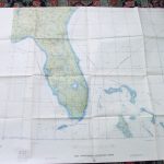 Large Wall Map Florida Bahamas Usaf Aeronautical Out Of | Etsy   Florida Wall Maps For Sale