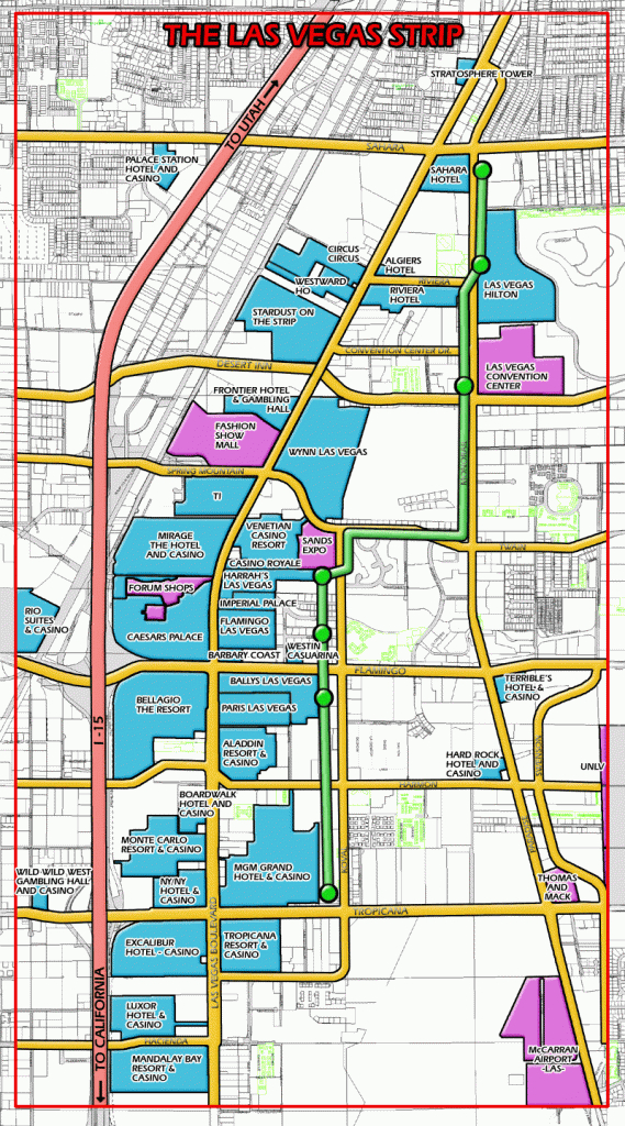 Las Vegas Map - Detailed City And Metro Maps Of Las Vegas For - Las Vegas Printable Map