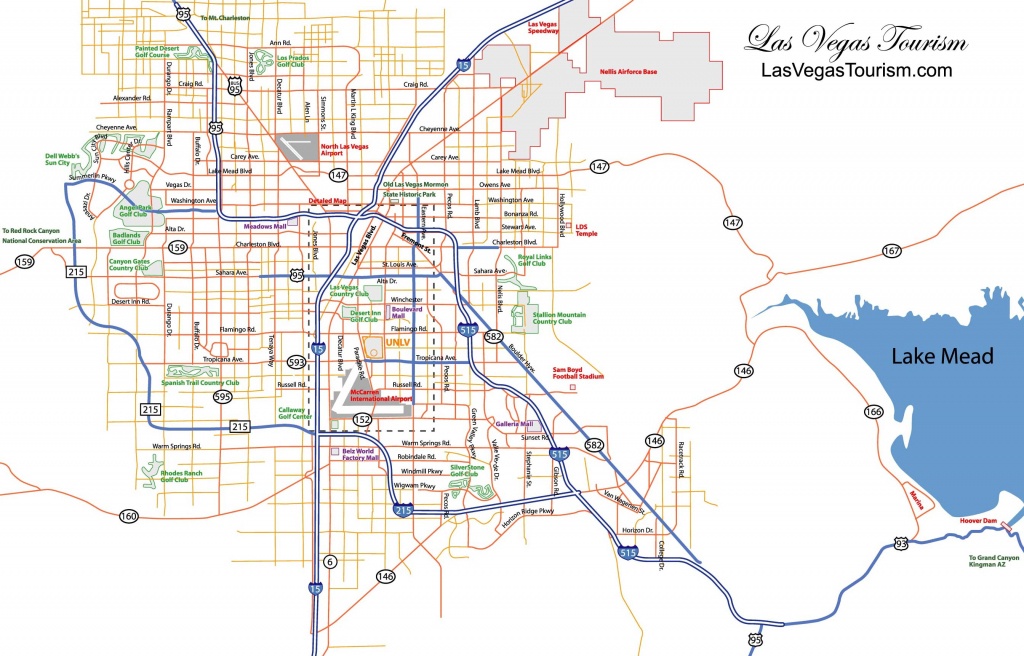 Las Vegas Map, Official Site - Las Vegas City Map - Las Vegas Tourist Map Printable