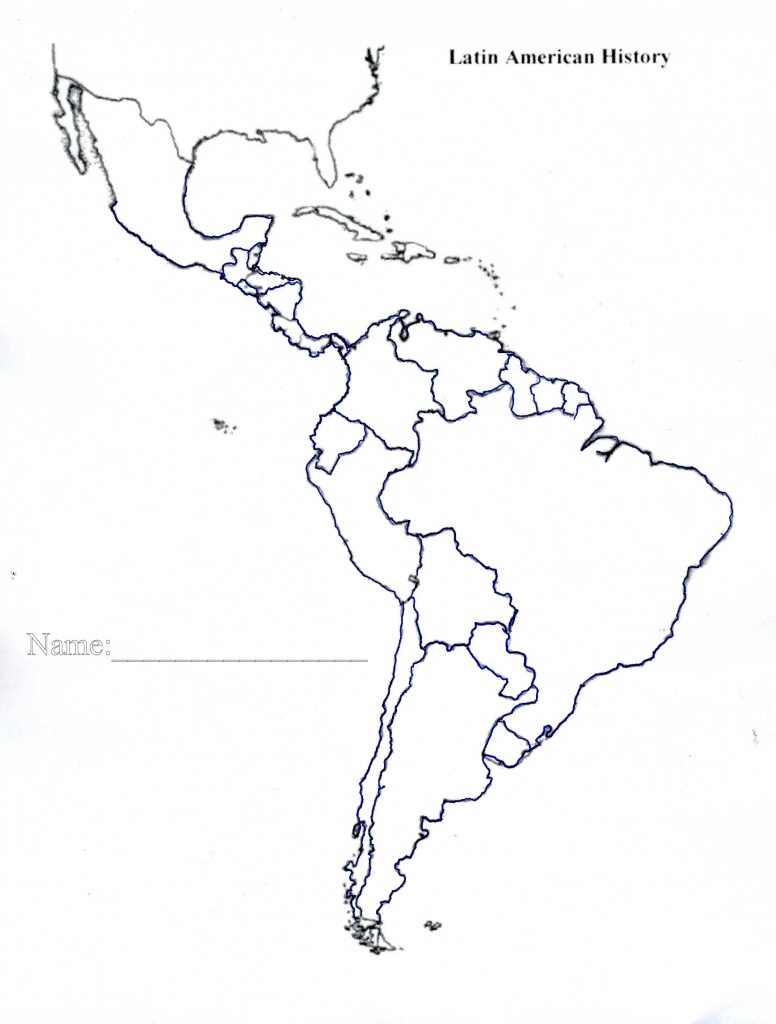 Latin America Map Blank Save Btsa Co Within Of North And South With - Printable Map Of Latin America