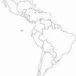 Latin America Printable Blank Map South Brazil At New Of Jdj 1   Blank Map Of The Americas Printable