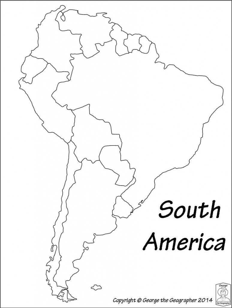 Latin America Printable Blank Map South Brazil Maps Of Within And - Printable Blank Map Of South America