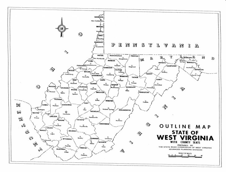 Virginia County Map Printable