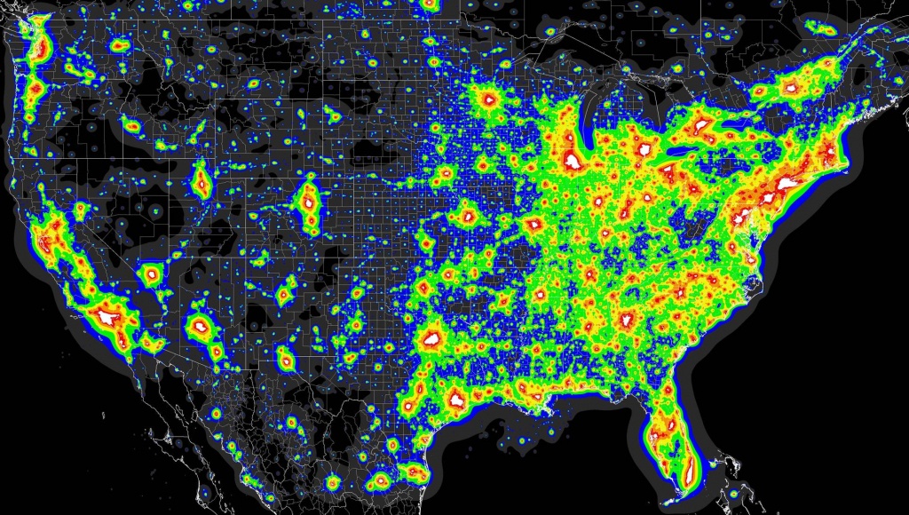 Light Pollution Map - (X-Post From Mapporn) : Astronomy - Light Pollution Map Texas