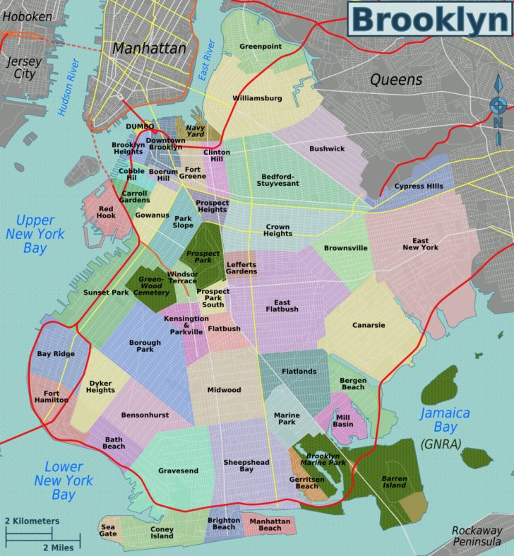 Brooklyn Street Map Printable