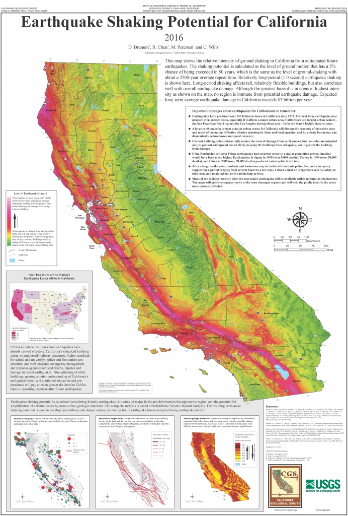 List Of Earthquakes In California - Wikipedia - Map Of Central And Southern California Coast