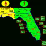 List Of Florida Area Codes   Wikipedia   Central Florida County Map