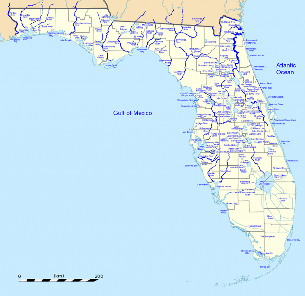 List Of Outstanding Florida Waters - Wikipedia - Where Is Apalachicola Florida On The Map