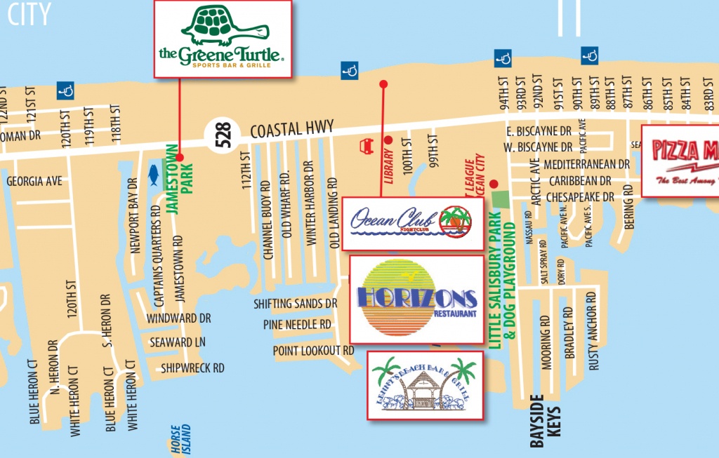 Local Maps | Ocean City Md Chamber Of Commerce - Printable Map Of Ocean City Md Boardwalk