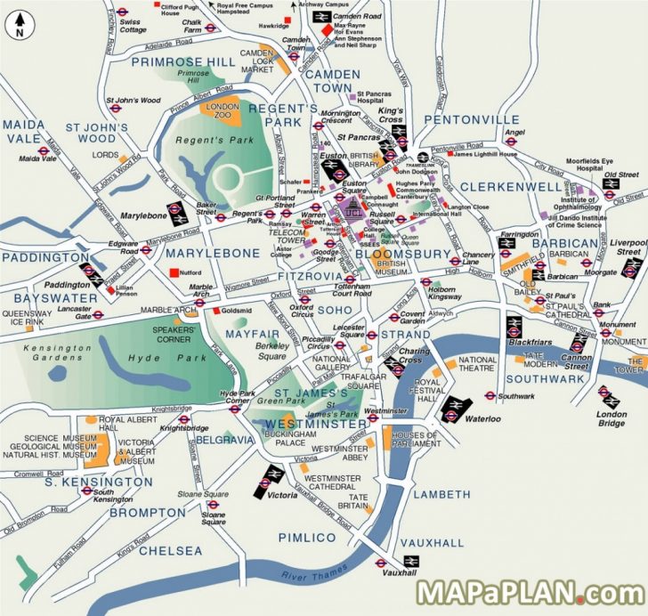 London Tourist Map Printable