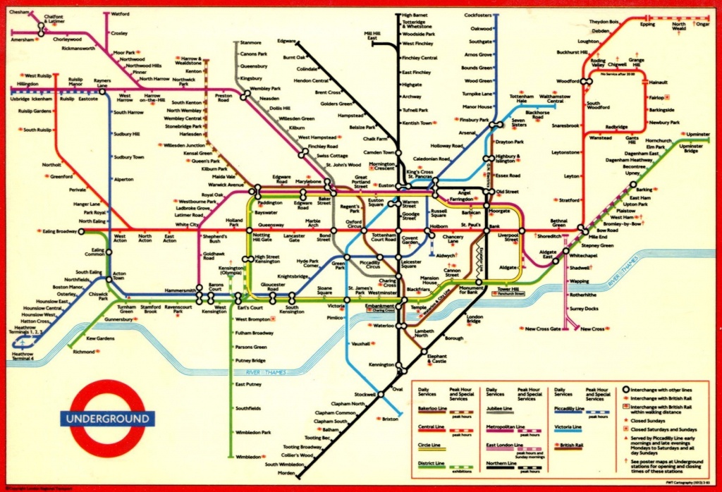 London Underground Map And Printable - Capitalsource - Printable London Underground Map