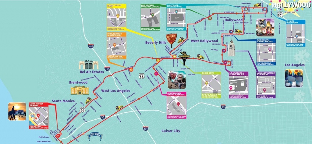 Los Angeles California Attractions Map – Map Of Usa District - Map Of Los Angeles California Attractions