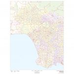 Los Angeles, California Zip Codes   The Map Shop   California Zip Code Map