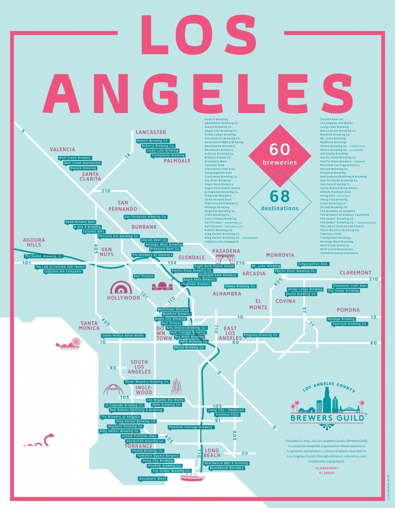 Los Angeles Craft Breweries | Beer Is Life In 2019 | California - California Brewery Map