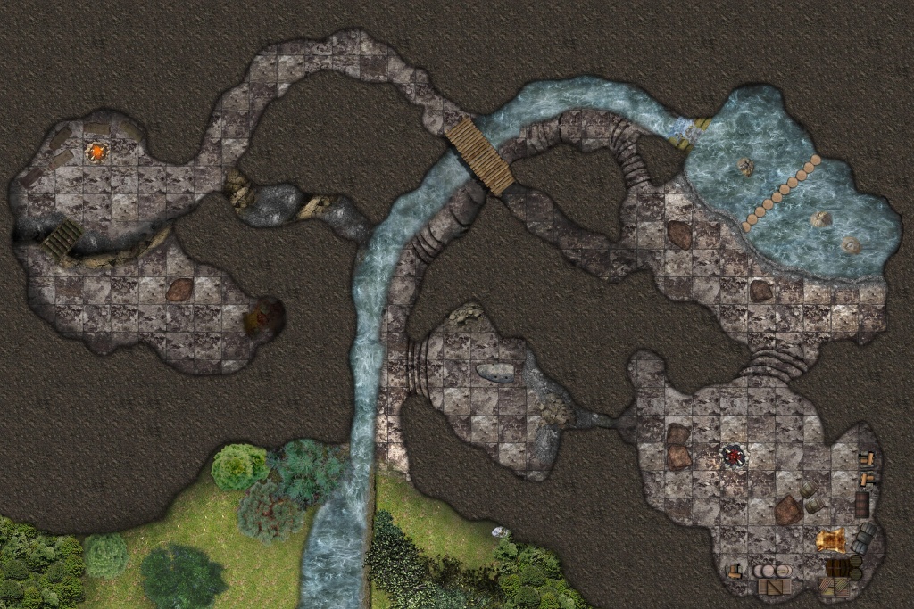 Lost Mine Of Phandelver: Cragmaw Hideout And Cragmaw Castle - Lost Mine Of Phandelver Printable Maps