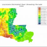 Louisiana Estimated Deer Breeding Periods | Louisiana Department Of   Texas Rut Map 2017