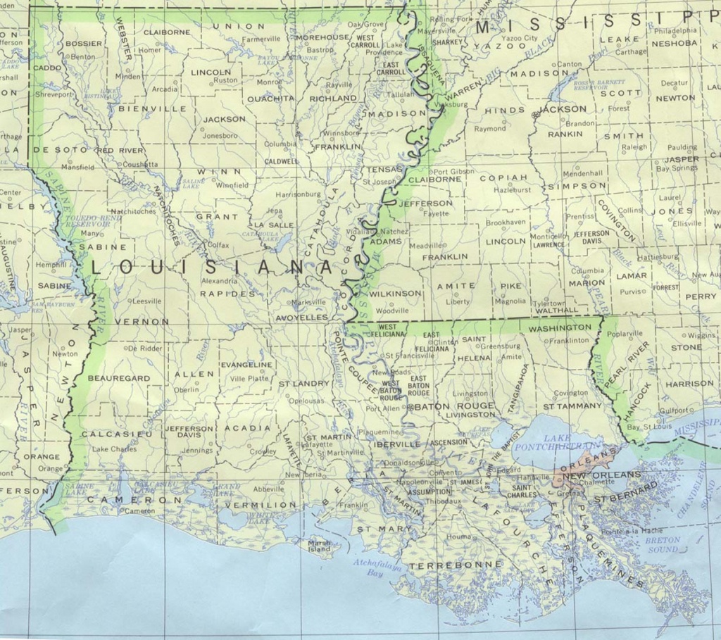 Louisiana Maps - Perry-Castañeda Map Collection - Ut Library Online - Texas Louisiana Map
